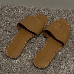 Madewell Women's Tan Slide Sandals